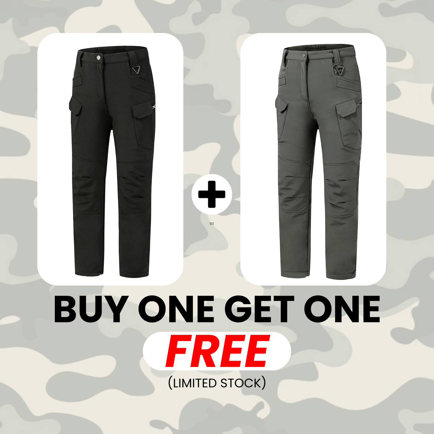 Fleece Lined Waterproof Utility Trousers | Buy 1, Get 1 Free