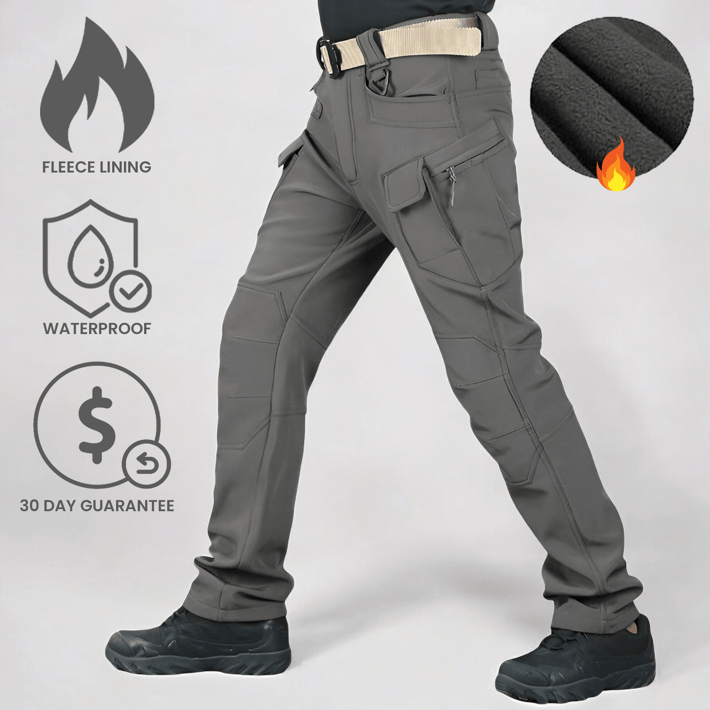 Fleece Lined Waterproof Utility Trousers | Buy 1, Get 1 Free