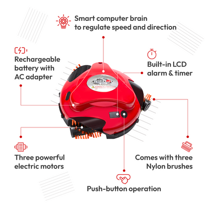 Grillbot Red: Automatic Grill Cleaning Robot