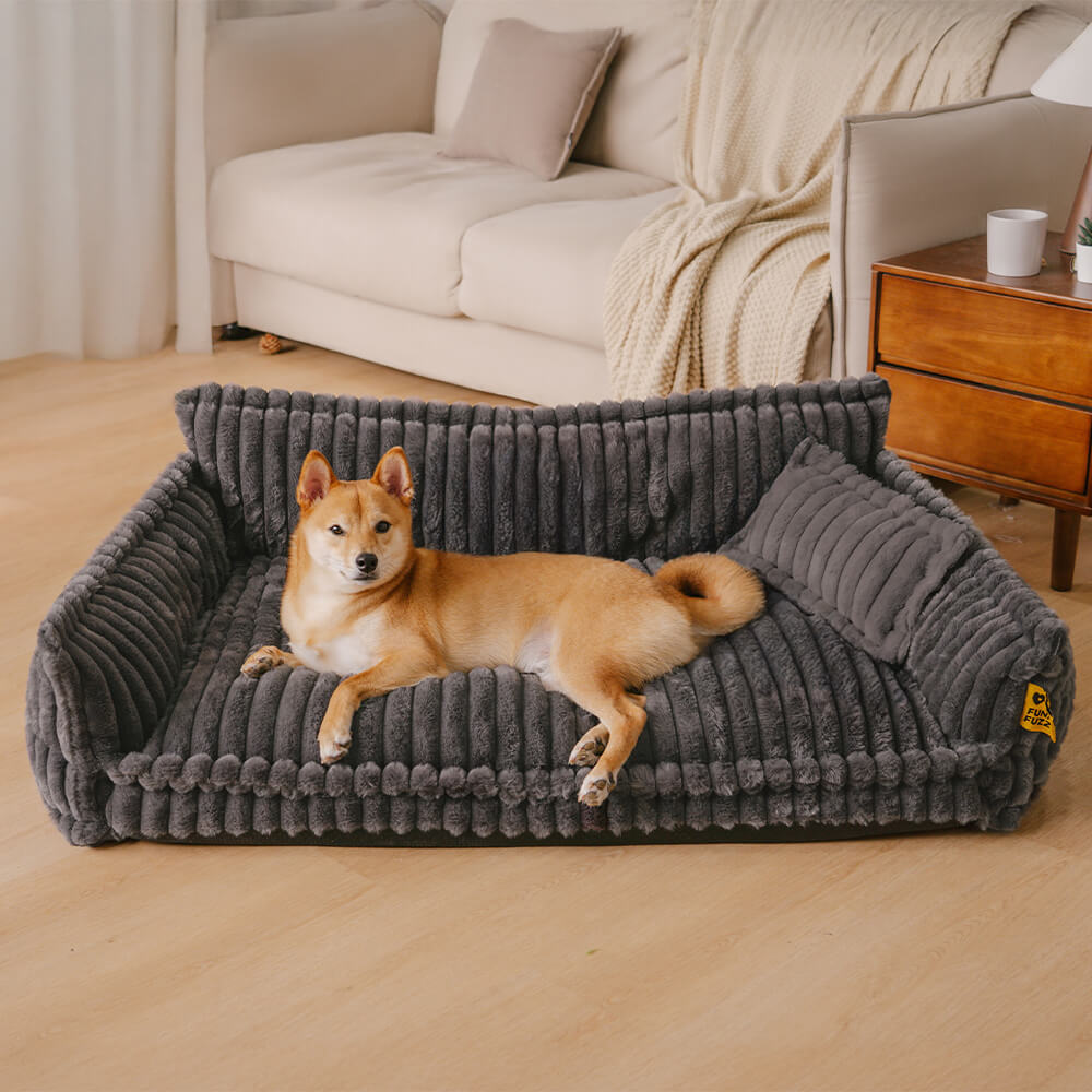 Soft orthopedic sofa dog bed