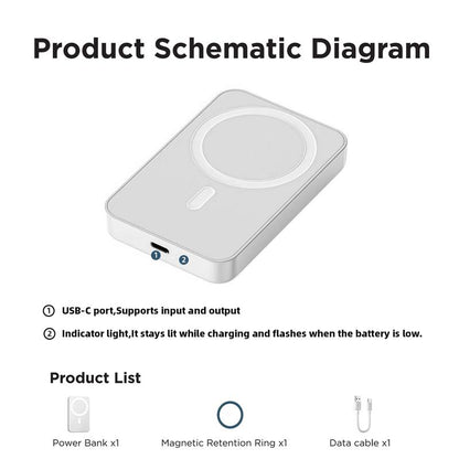 MagSafe Compatible Power Bank (5000mAh)