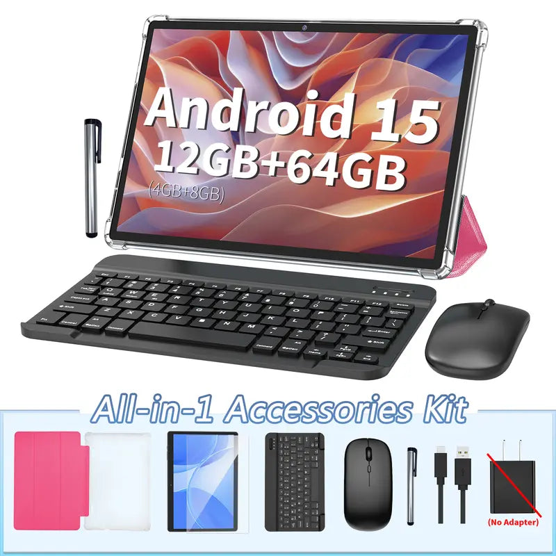 2-in-1 Tablet with Keyboard & Mouse