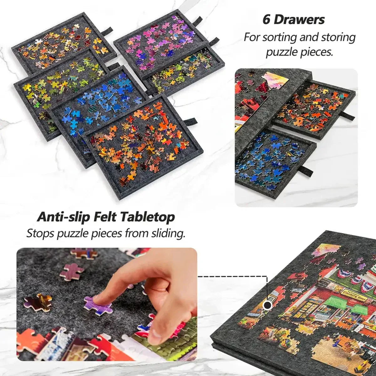PuzzlePort | 2-in-1 Portable Puzzle Board