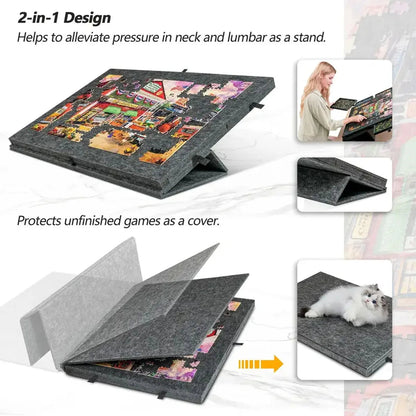 PuzzlePort | 2-in-1 Portable Puzzle Board