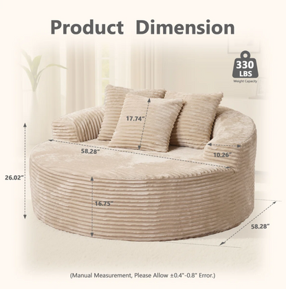 Oversized Round Foam Chair