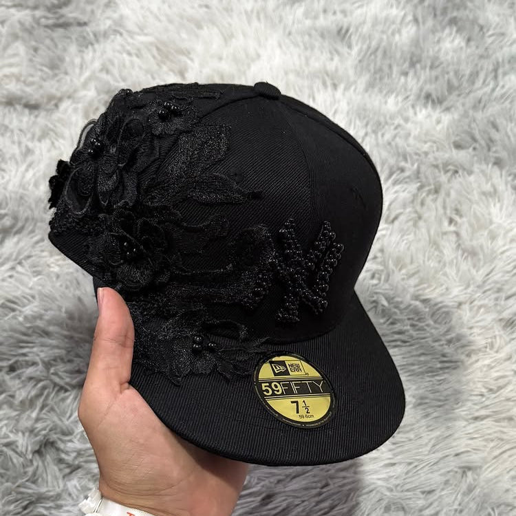 Flower Embroidered Caps