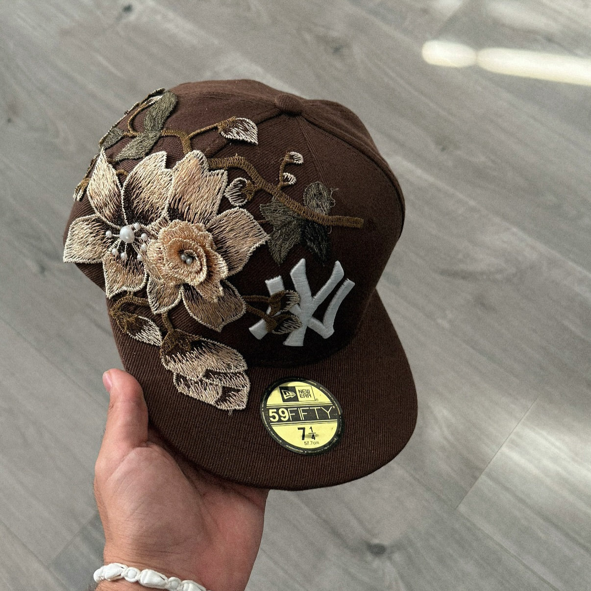 Flower Embroidered Caps