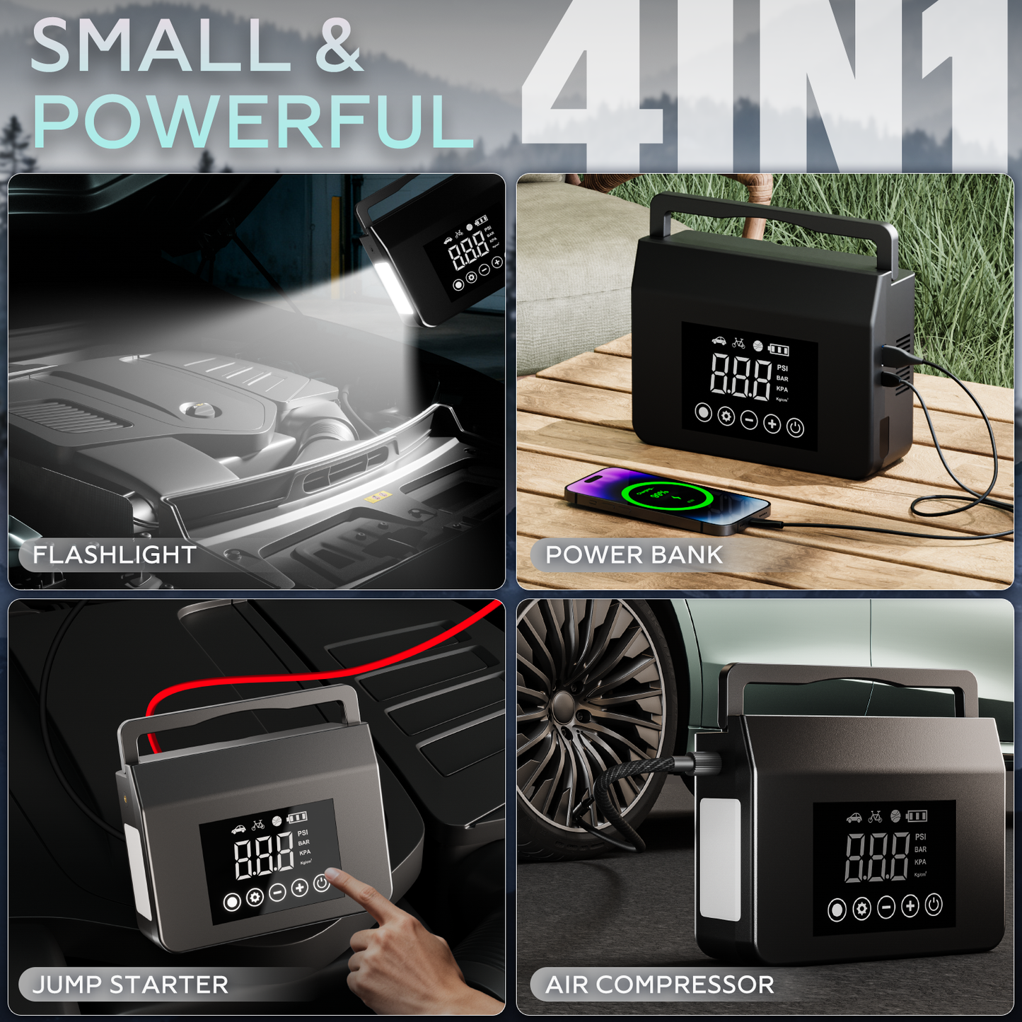 4-in-1 Car Emergency Kit (4000A)